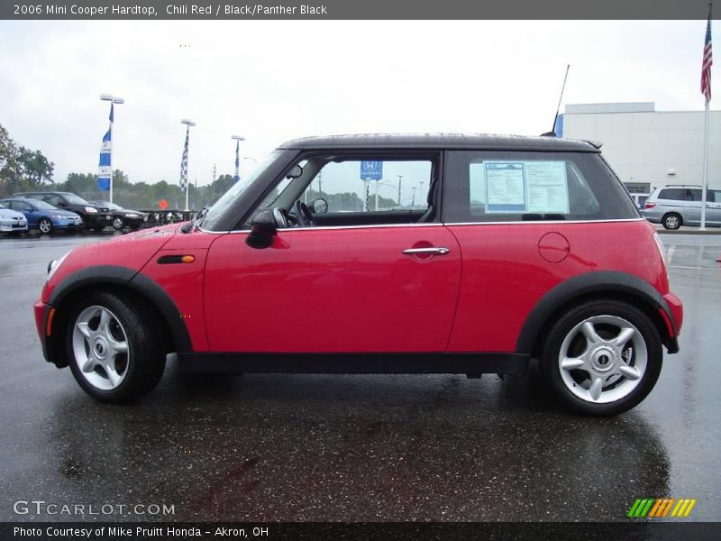 Chili Red / Black/Panther Black 2006 Mini Cooper Hardtop