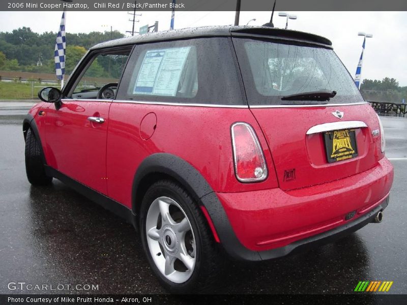 Chili Red / Black/Panther Black 2006 Mini Cooper Hardtop