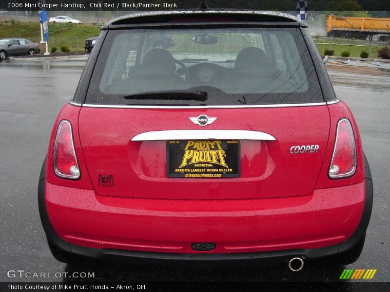 Chili Red / Black/Panther Black 2006 Mini Cooper Hardtop