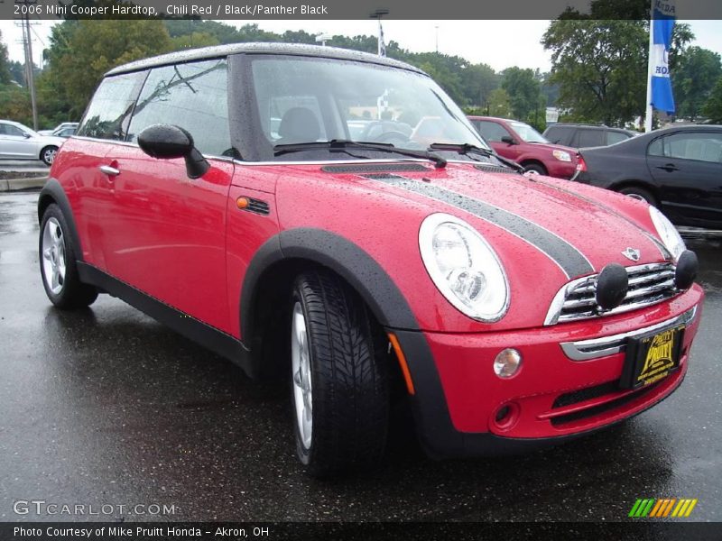 Chili Red / Black/Panther Black 2006 Mini Cooper Hardtop