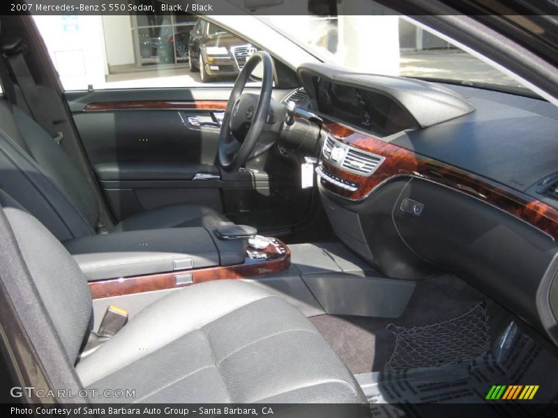 Black / Black 2007 Mercedes-Benz S 550 Sedan