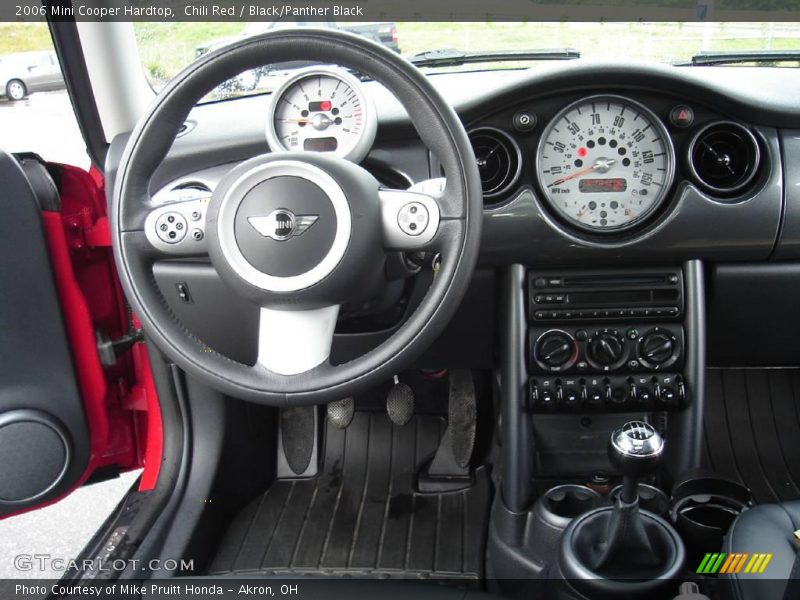 Chili Red / Black/Panther Black 2006 Mini Cooper Hardtop