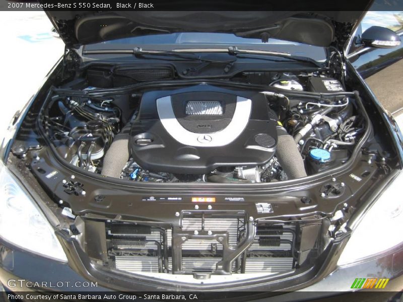Black / Black 2007 Mercedes-Benz S 550 Sedan