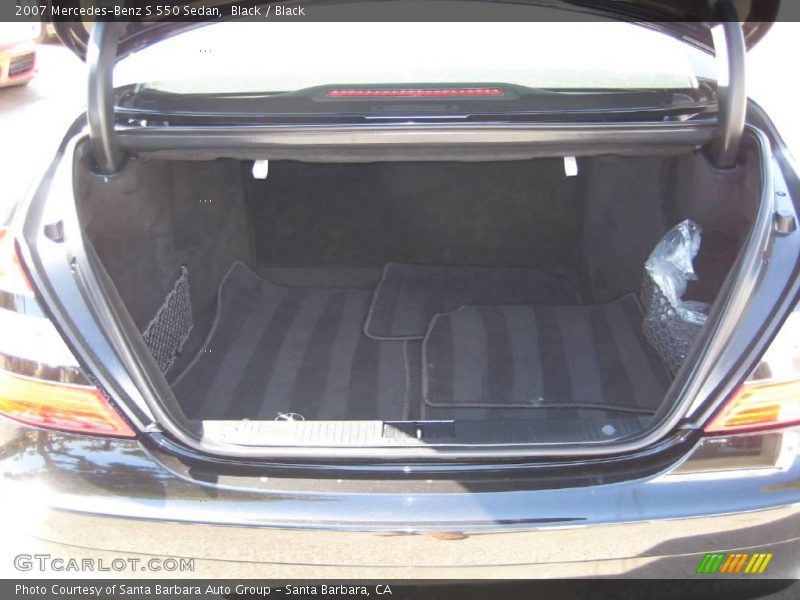 Black / Black 2007 Mercedes-Benz S 550 Sedan