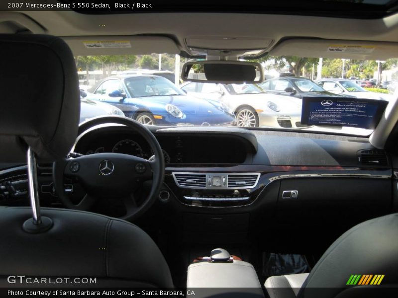 Black / Black 2007 Mercedes-Benz S 550 Sedan
