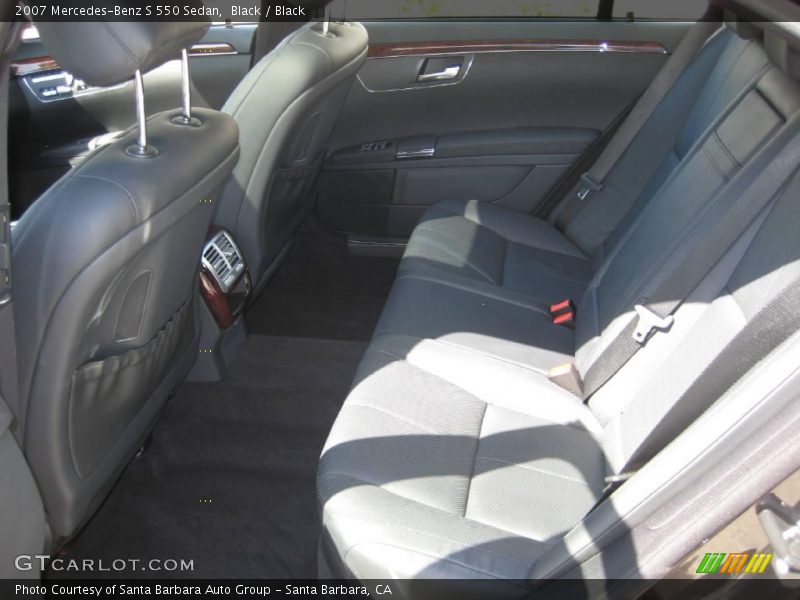 Black / Black 2007 Mercedes-Benz S 550 Sedan