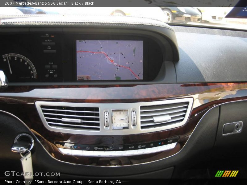 Black / Black 2007 Mercedes-Benz S 550 Sedan