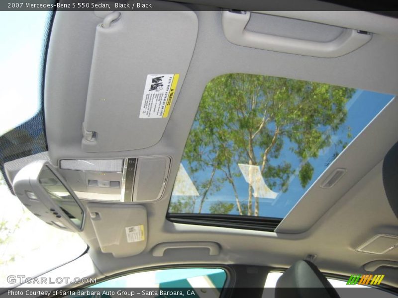 Black / Black 2007 Mercedes-Benz S 550 Sedan