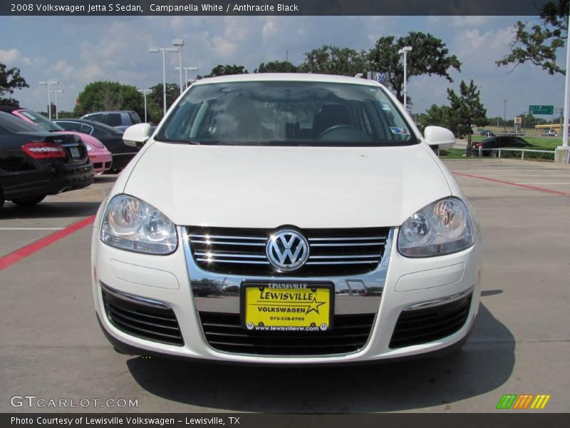 Campanella White / Anthracite Black 2008 Volkswagen Jetta S Sedan