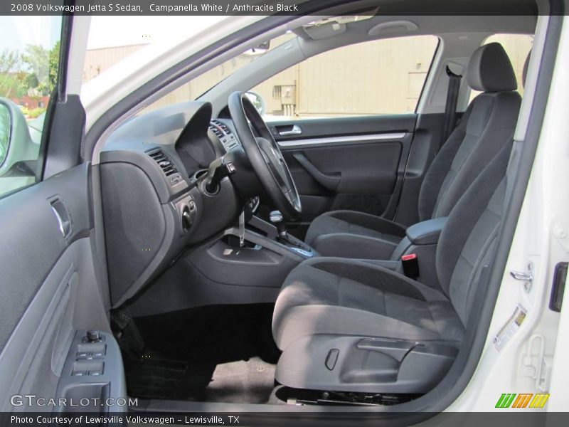 Campanella White / Anthracite Black 2008 Volkswagen Jetta S Sedan