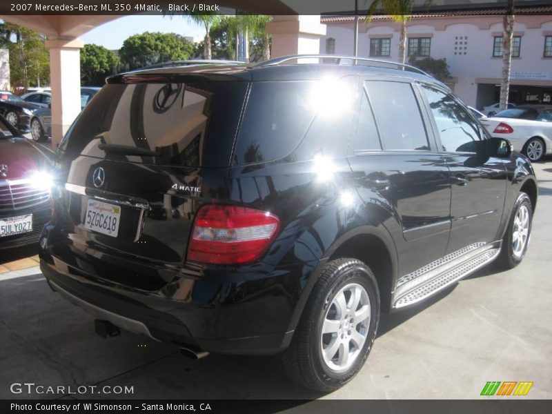 Black / Black 2007 Mercedes-Benz ML 350 4Matic