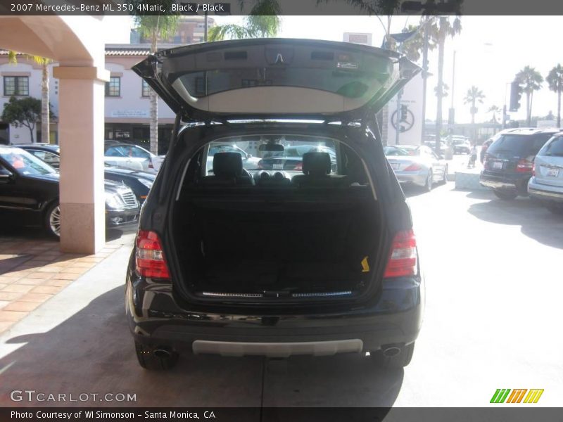 Black / Black 2007 Mercedes-Benz ML 350 4Matic