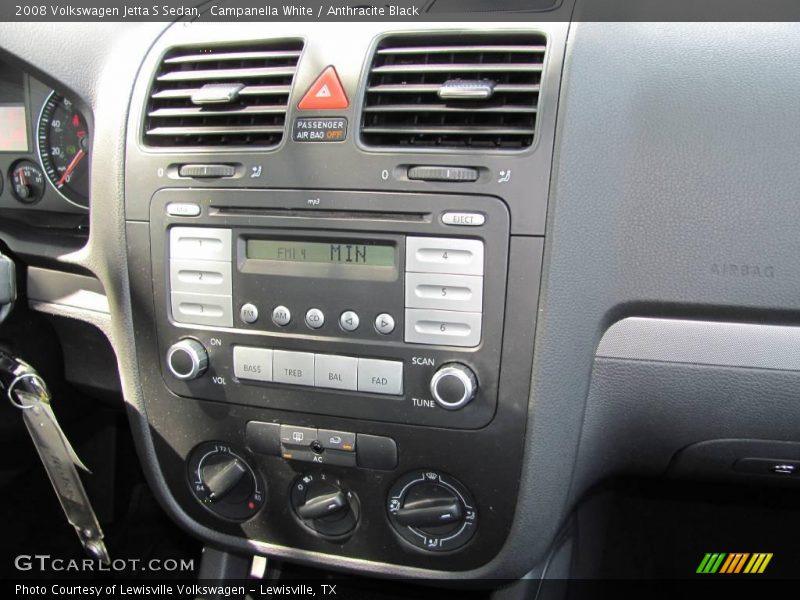 Campanella White / Anthracite Black 2008 Volkswagen Jetta S Sedan