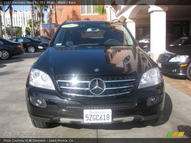 Black / Black 2007 Mercedes-Benz ML 350 4Matic