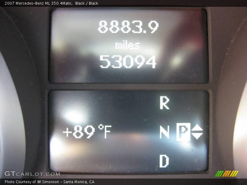 Black / Black 2007 Mercedes-Benz ML 350 4Matic