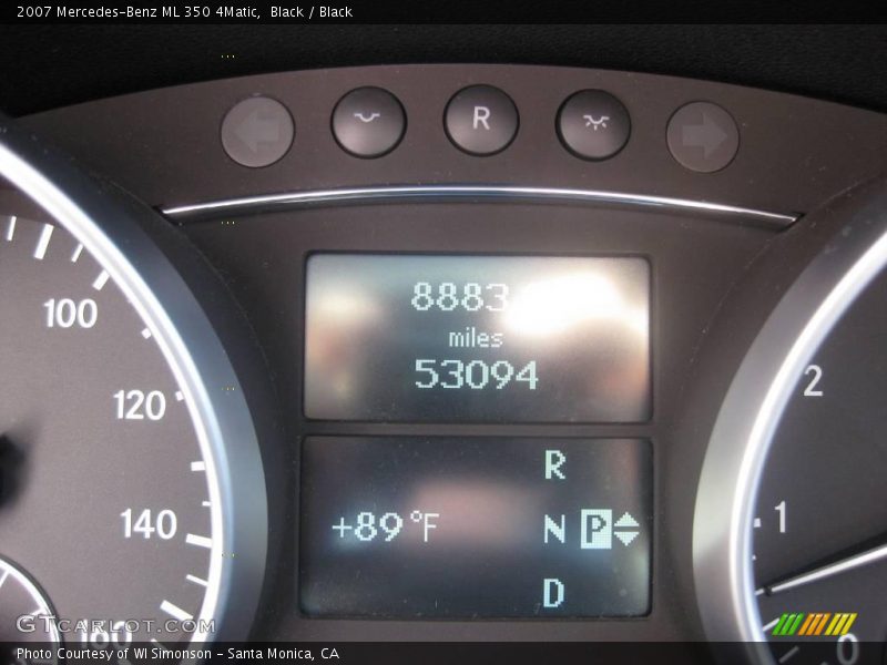 Black / Black 2007 Mercedes-Benz ML 350 4Matic
