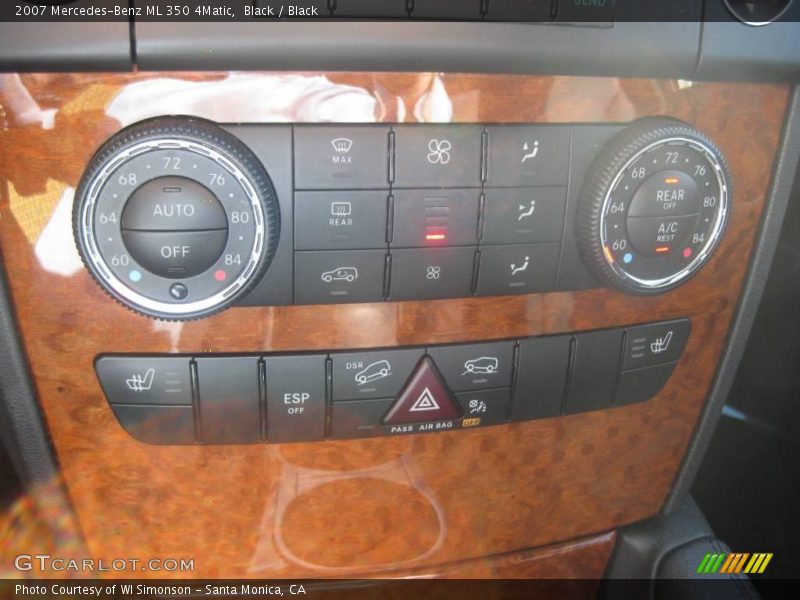 Black / Black 2007 Mercedes-Benz ML 350 4Matic