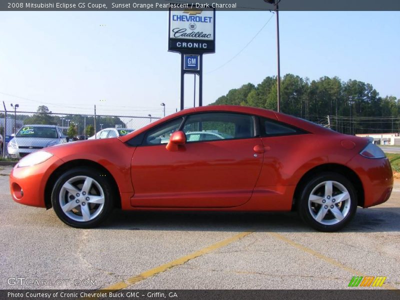 Sunset Orange Pearlescent / Dark Charcoal 2008 Mitsubishi Eclipse GS Coupe