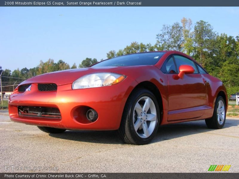 Sunset Orange Pearlescent / Dark Charcoal 2008 Mitsubishi Eclipse GS Coupe