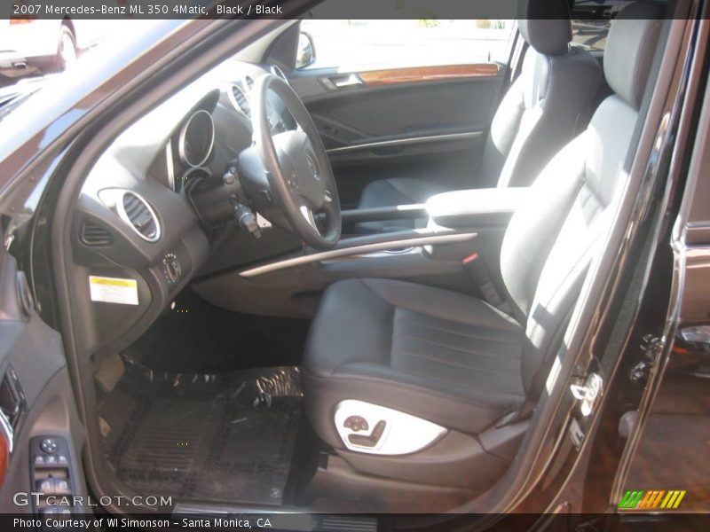 Black / Black 2007 Mercedes-Benz ML 350 4Matic