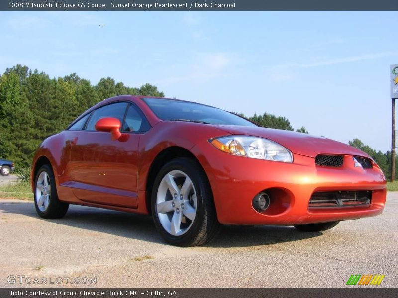Sunset Orange Pearlescent / Dark Charcoal 2008 Mitsubishi Eclipse GS Coupe