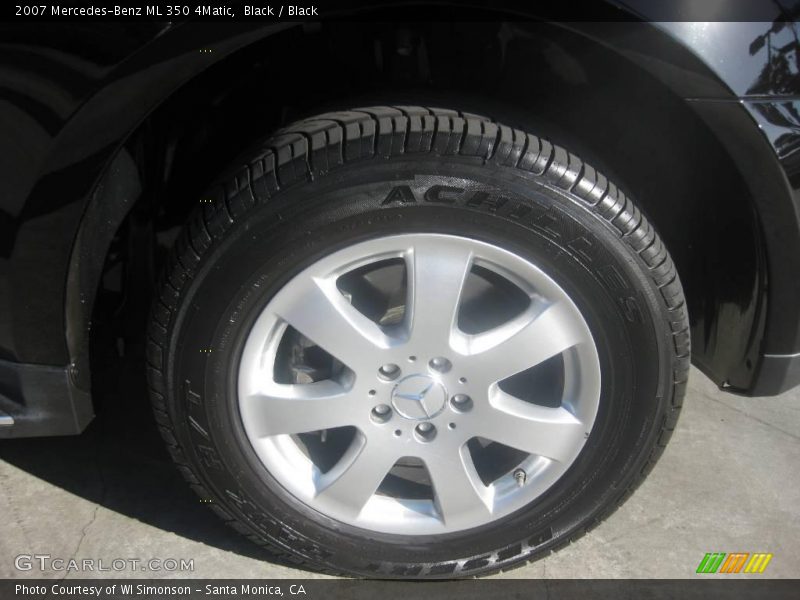 Black / Black 2007 Mercedes-Benz ML 350 4Matic