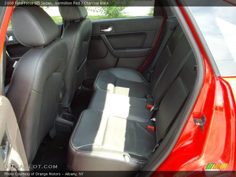 Vermillion Red / Charcoal Black 2008 Ford Focus SES Sedan