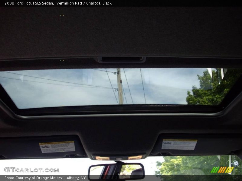 Vermillion Red / Charcoal Black 2008 Ford Focus SES Sedan