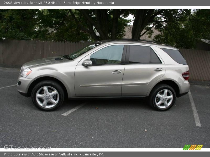 Sand Beige Metallic / Macadamia 2008 Mercedes-Benz ML 350 4Matic