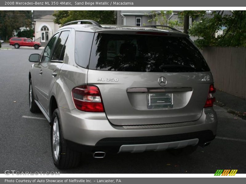 Sand Beige Metallic / Macadamia 2008 Mercedes-Benz ML 350 4Matic