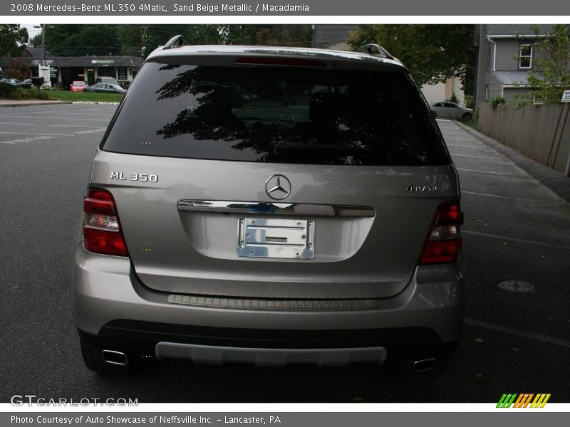 Sand Beige Metallic / Macadamia 2008 Mercedes-Benz ML 350 4Matic
