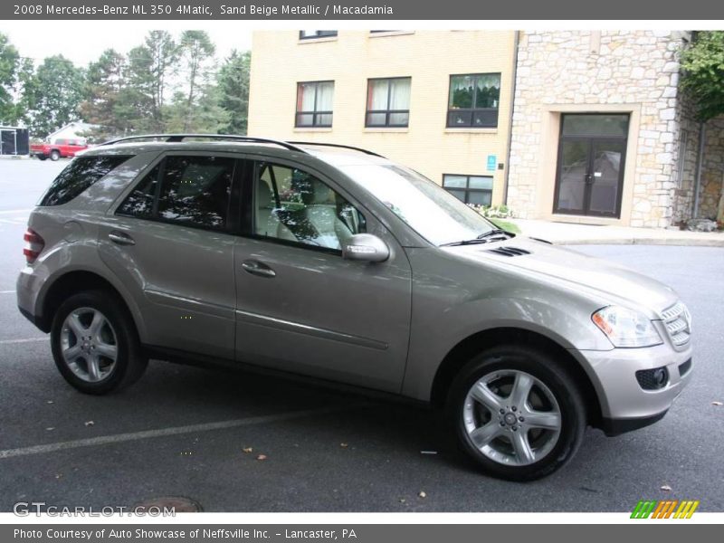 Sand Beige Metallic / Macadamia 2008 Mercedes-Benz ML 350 4Matic