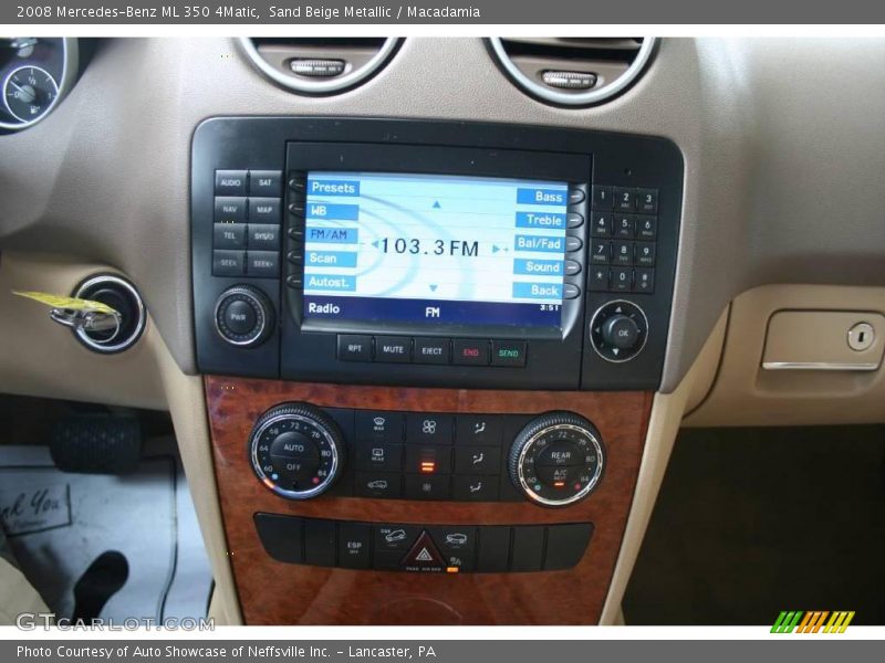 Sand Beige Metallic / Macadamia 2008 Mercedes-Benz ML 350 4Matic