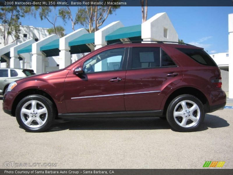 Barolo Red Metallic / Macadamia 2008 Mercedes-Benz ML 350 4Matic