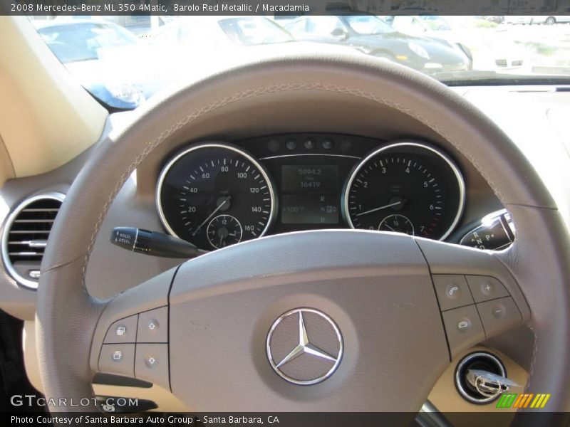 Barolo Red Metallic / Macadamia 2008 Mercedes-Benz ML 350 4Matic