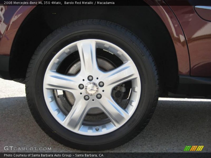Barolo Red Metallic / Macadamia 2008 Mercedes-Benz ML 350 4Matic