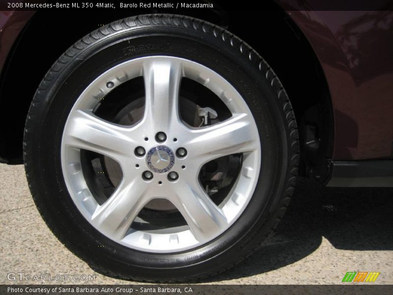 Barolo Red Metallic / Macadamia 2008 Mercedes-Benz ML 350 4Matic