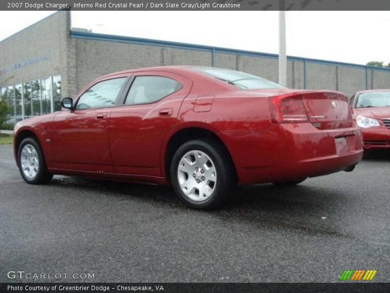 Inferno Red Crystal Pearl / Dark Slate Gray/Light Graystone 2007 Dodge Charger