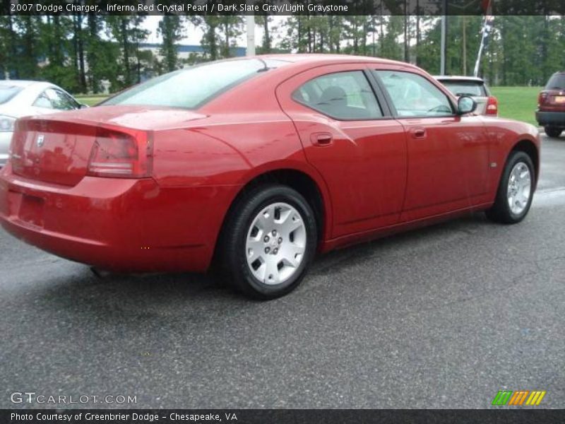 Inferno Red Crystal Pearl / Dark Slate Gray/Light Graystone 2007 Dodge Charger