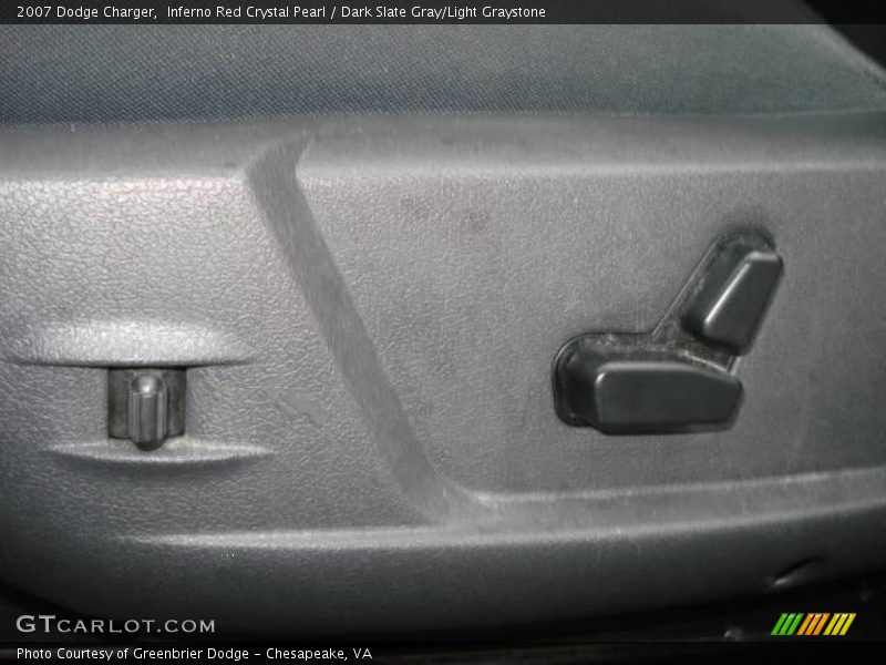 Inferno Red Crystal Pearl / Dark Slate Gray/Light Graystone 2007 Dodge Charger
