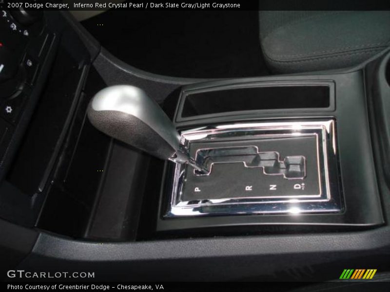 Inferno Red Crystal Pearl / Dark Slate Gray/Light Graystone 2007 Dodge Charger