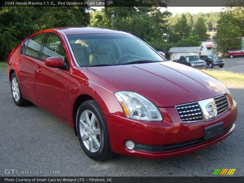 Red Opulence / Cafe Latte 2004 Nissan Maxima 3.5 SL