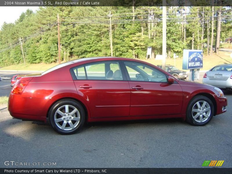 Red Opulence / Cafe Latte 2004 Nissan Maxima 3.5 SL