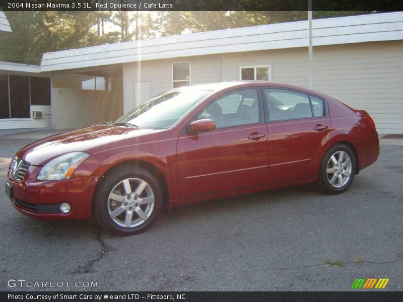 Red Opulence / Cafe Latte 2004 Nissan Maxima 3.5 SL