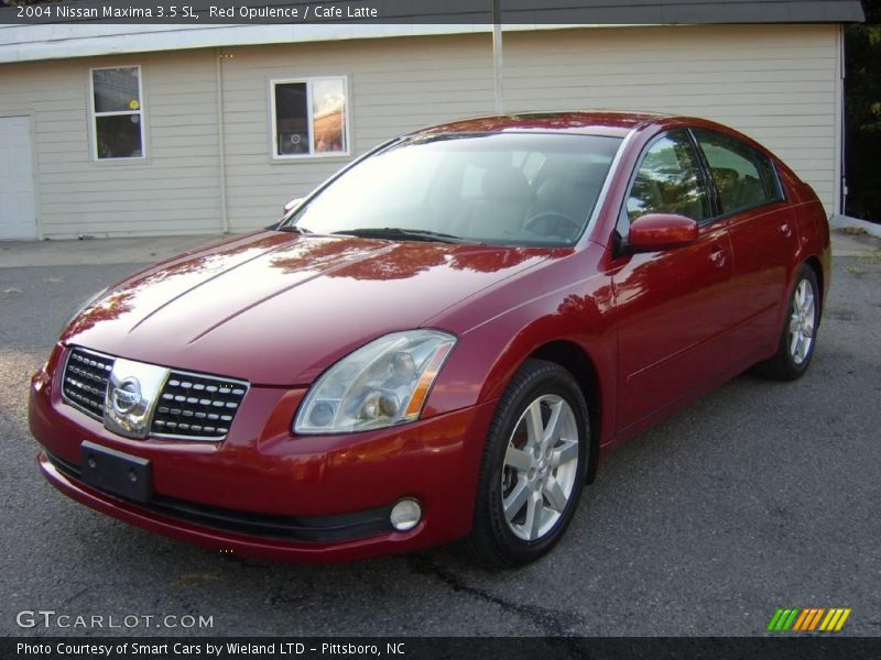 Red Opulence / Cafe Latte 2004 Nissan Maxima 3.5 SL