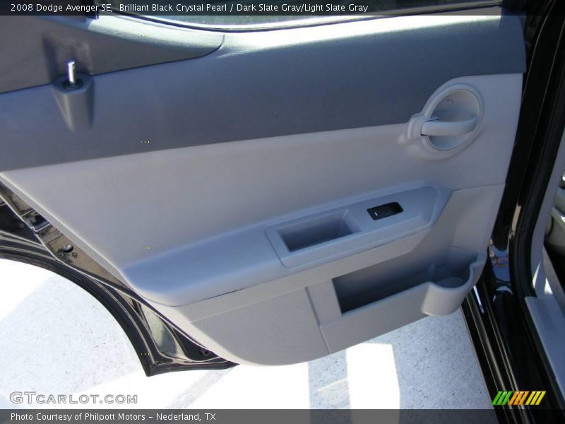 Brilliant Black Crystal Pearl / Dark Slate Gray/Light Slate Gray 2008 Dodge Avenger SE