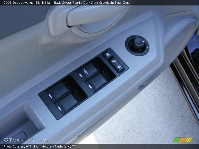 Brilliant Black Crystal Pearl / Dark Slate Gray/Light Slate Gray 2008 Dodge Avenger SE