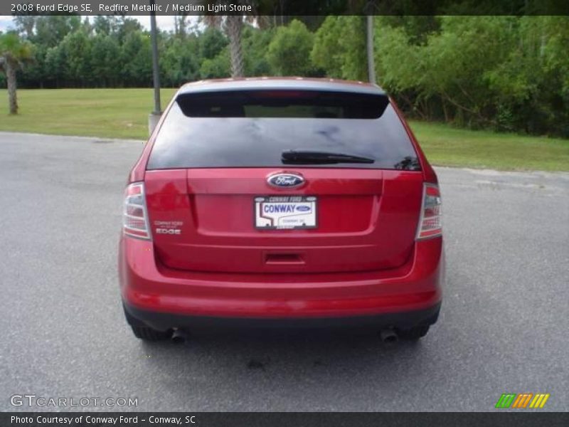 Redfire Metallic / Medium Light Stone 2008 Ford Edge SE