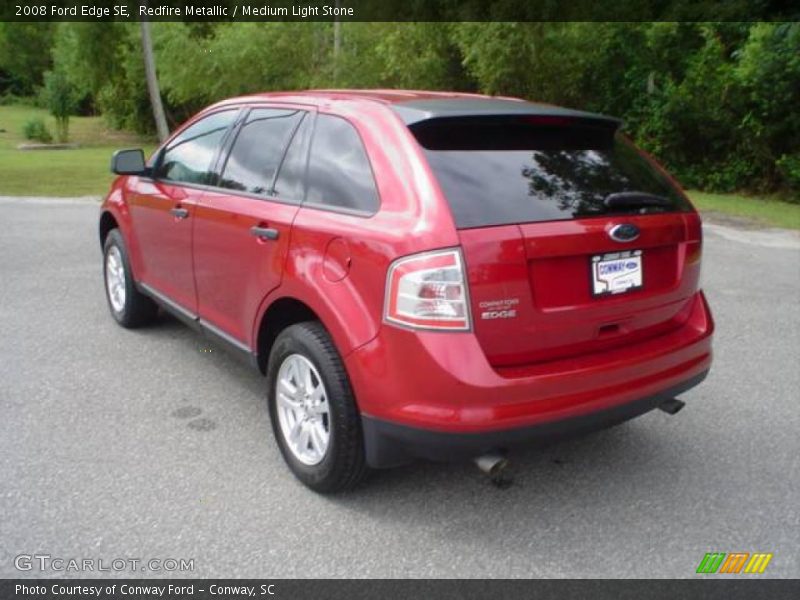 Redfire Metallic / Medium Light Stone 2008 Ford Edge SE