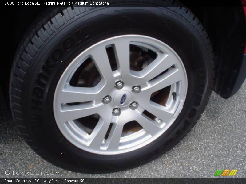 Redfire Metallic / Medium Light Stone 2008 Ford Edge SE